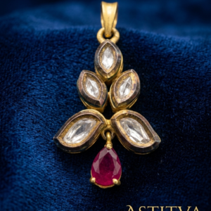 Raktima Kundan Red Stone Set