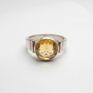 Sunbeam Citrine Silver Ring