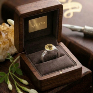 Sunbeam Citrine Silver Ring