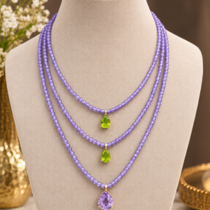 Amethyst Citrine Royale Mala