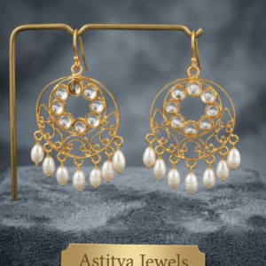 Kundan Pearl Royale Earrings