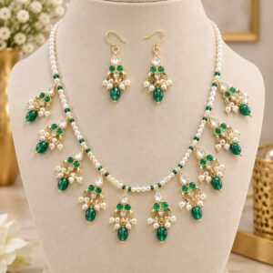 Emerald Kundan Pearl Royale
